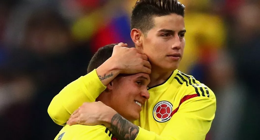 James Rodríguez y Juan Fernando Quintero en Selección Colombia, a propósito de explicación de por qué no deben jugar juntos contra Bolivia hoy, 24 de marzo de 2022.