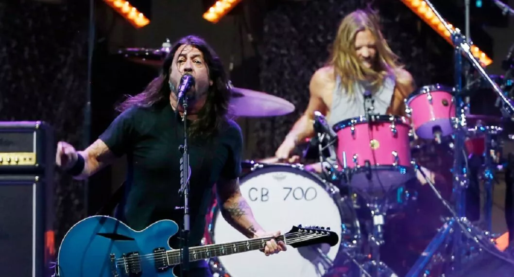 Los Foo Fighters, en un concierto reciente en Chile, antes de tocar en Colombia.