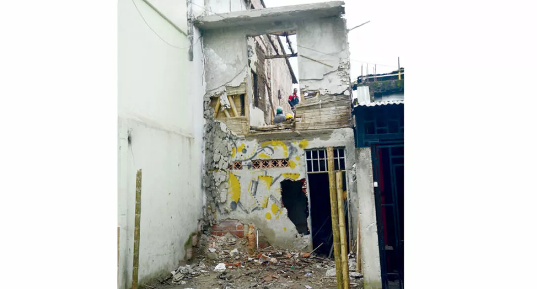 En Pereira propiedad demolida fue anunciada como un expendio de droga y que finalmente no resultó