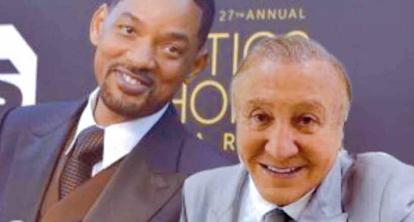 Meme Will Smith y Rodolfo Hernández, en nota de Rodolfo Hernández: cómo se robó el show por golpe de Will Smith en Óscar.