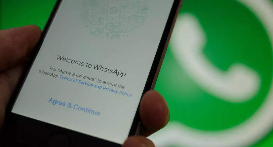 Imagen de un celular con WhatsApp, a propósito de que sacó 6 novedades para las notas de voz y lo anunció Mark Zuckerberg