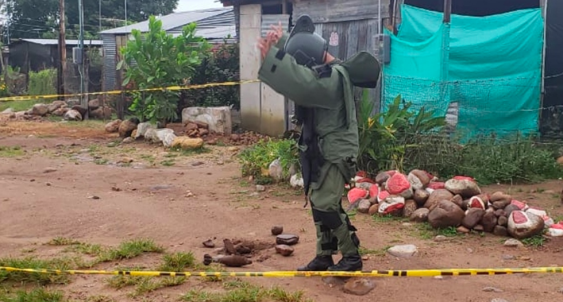 Niños encontraron bomba y la llevaron a casa en Arauca; agentes la destruyeron