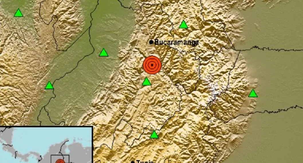Temblor en Colombia hoy 1 de abril en Santander de magnitud 4,5