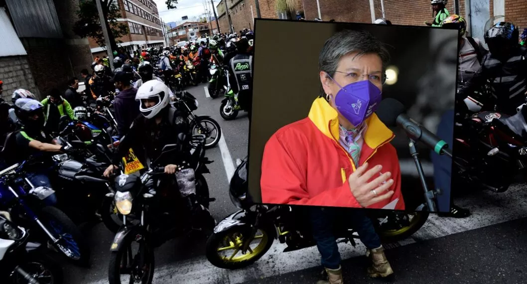 Claudia López se refiere al pico y placa hoy en Bogotá y les manda indirectazo a las motos.