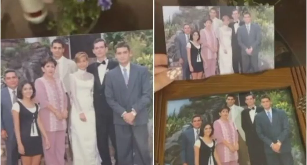 Suegra tóxica imprime foto del matrimonio de su hijo, pero borró a la novia