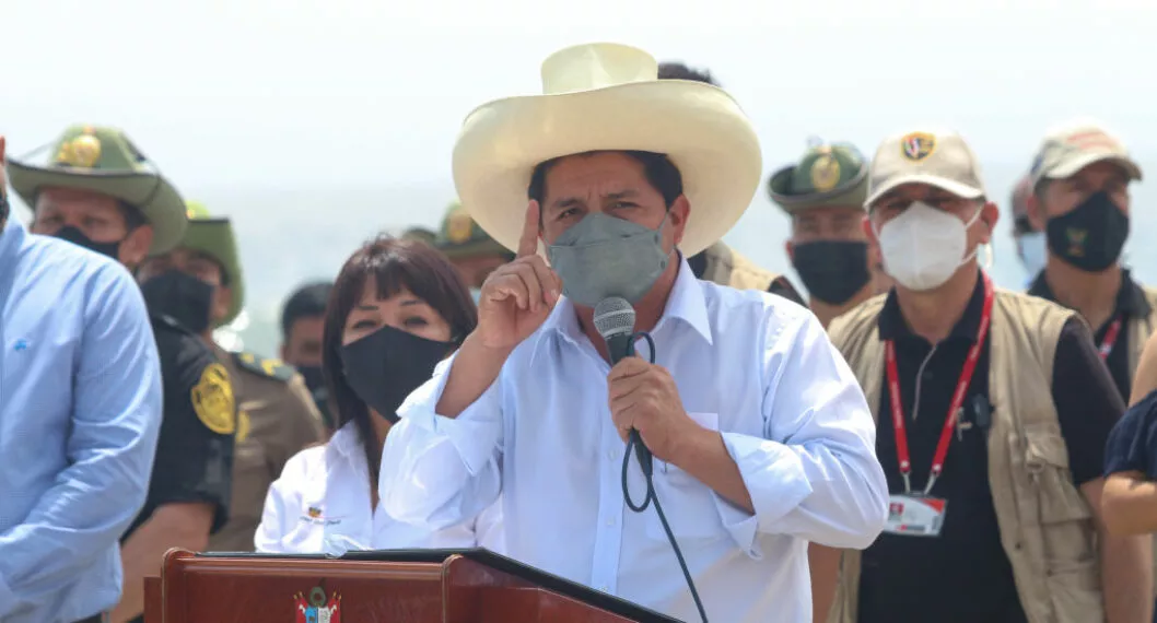 Imagen de el presidente de Perú que decretó toque de queda por paro de transportadores