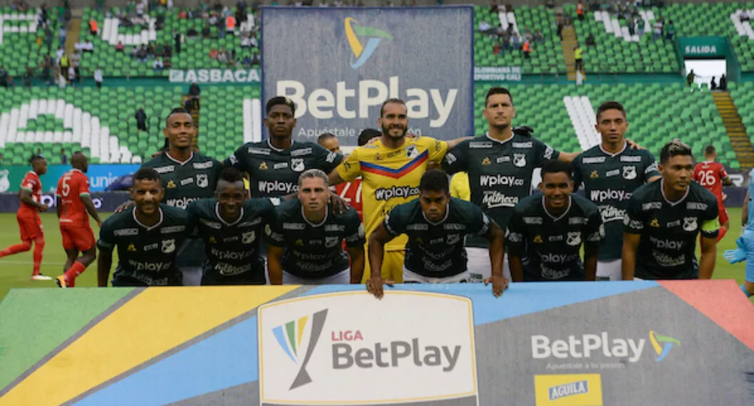 Imagen de los jugadores de Deportivo Cali, quienes enfrentarán a Fortaleza por los octavos de final de Copa BetPlay