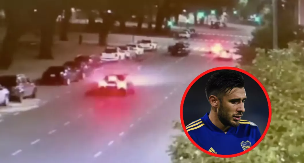 Una cámara de seguridad muestra el momento en que el deportista decide acelerar su automóvil y atropellar a su exesposa, Magalí Aravena.