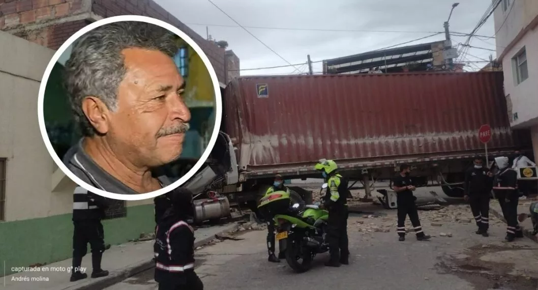 El residente de la vivienda que resultó afectada por el choque en Bogotá contó que los ladrones aprovecharon para robarlo mientras auxiliaba al conductor.