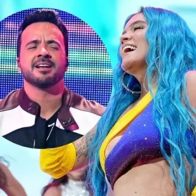 Karol G en Coachella contagió a Luis Fonsi de alegría que le llegó a la  cabeza