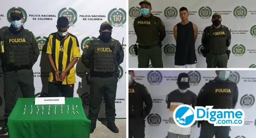 Capturan 5 jóvenes por tráfico de estupefacientes en Barrancabermeja