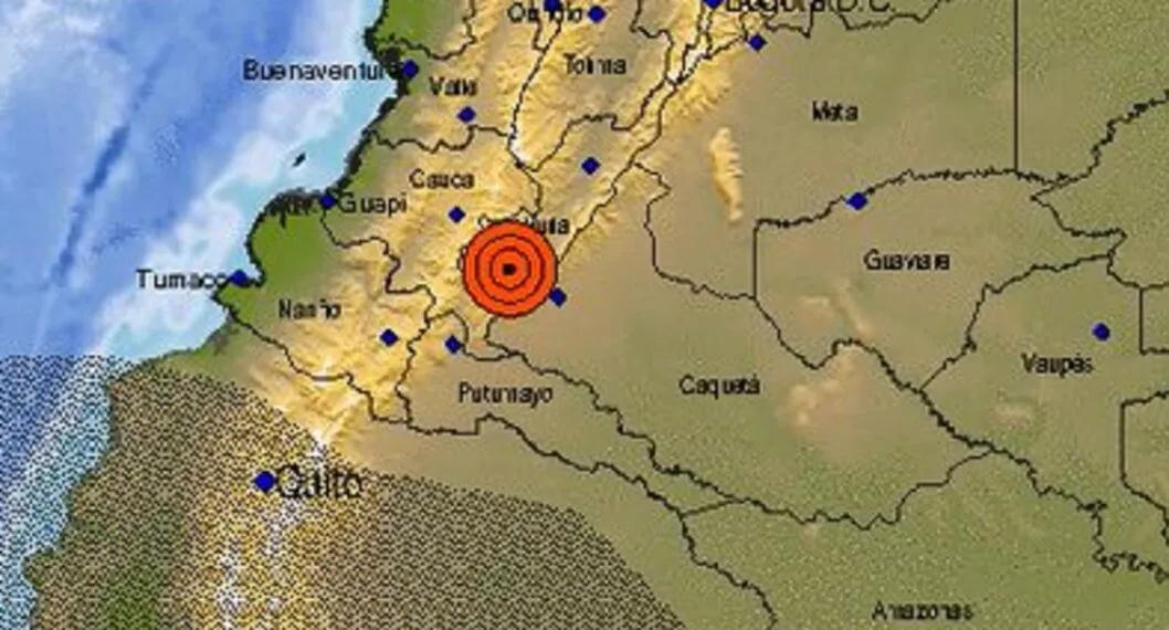Temblor en Colombia hoy 19 de abril en Huila, de magnitud 4.6