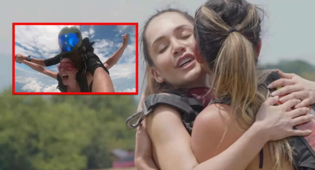 Video de Lina Tejeiro lanzándose en paracaídas y quién es su mejor amiga.
