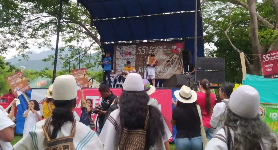 La niñez representa a la etnia arhuaca en el 55° Festival Vallenato 
