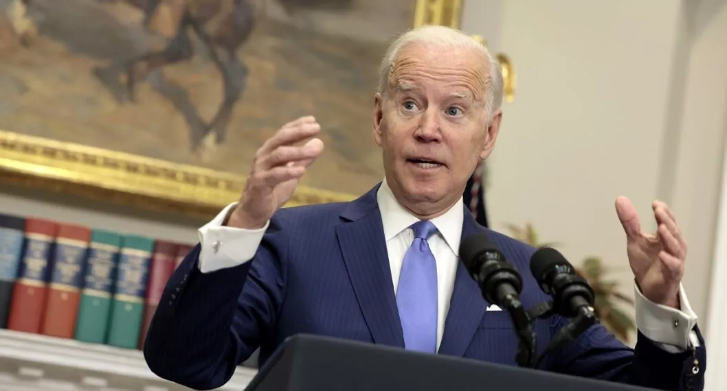 Imagen de Joe Biden, que pide enorme platal para Ucrania en guerra contra Rusia