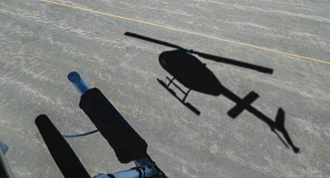 Imagen que ilustra la presunta invasión del territorio de Colombia por parte de un helicóptero venezolano.