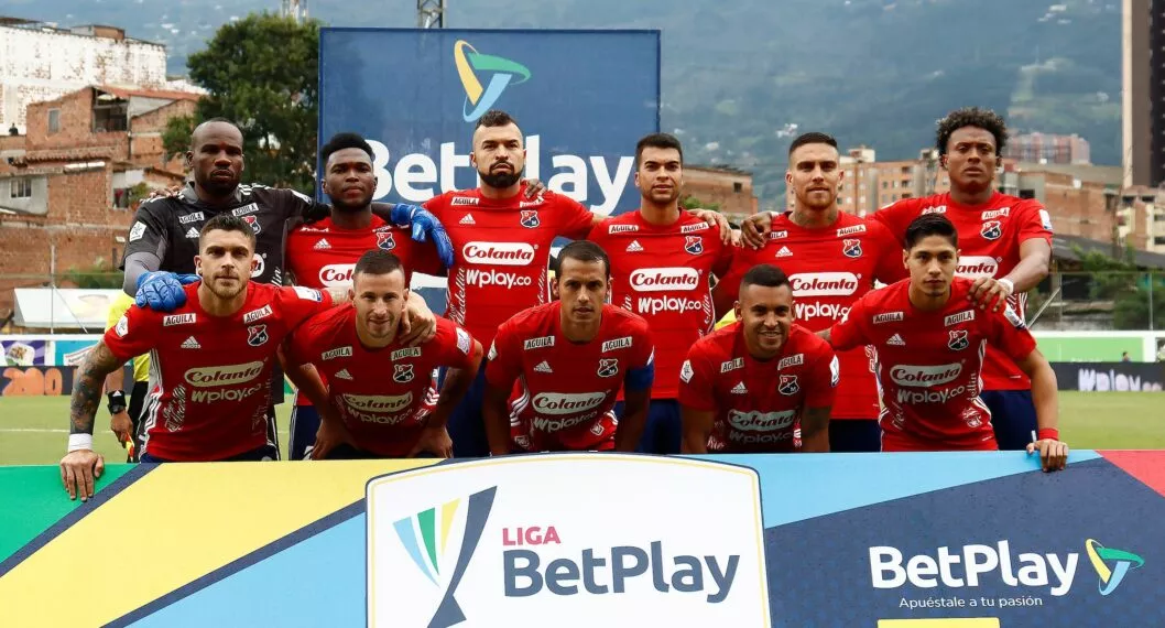Imagen de los jugadores de Medellín que tendrá la baja de Jaen Pineda para enfrentar a 9 de Octubre por Copa Sudamericana