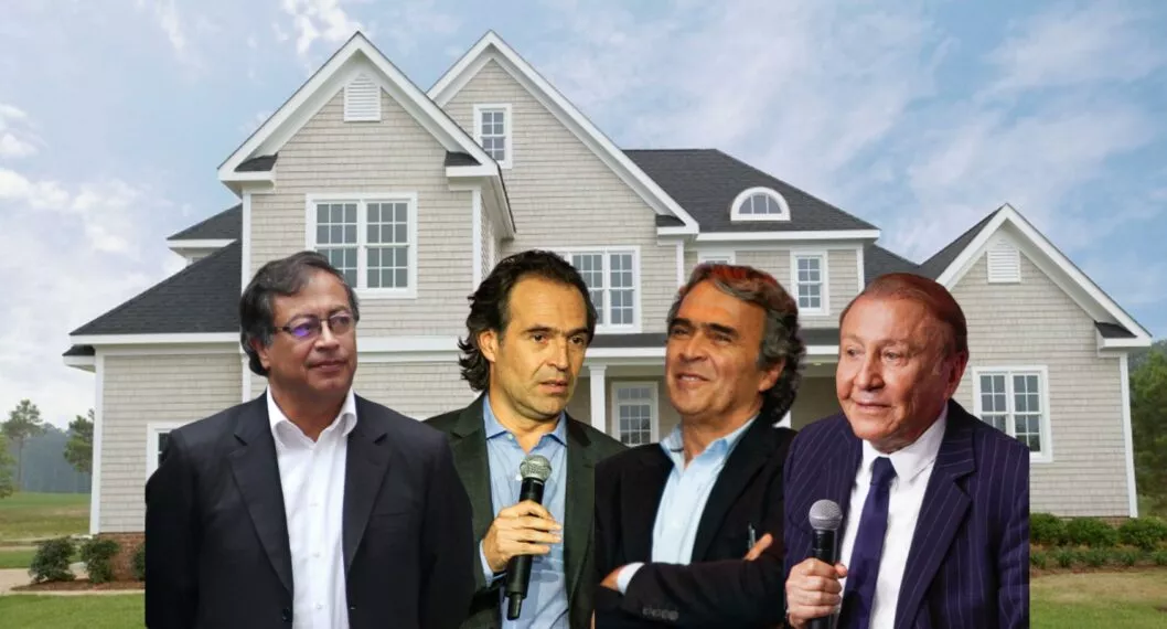 Gustavo Petro, Federico Gutiérrez, Sergio Fajardo y Rodolfo Hernández con una casa ilustran nota sobre bienes de los candidatos