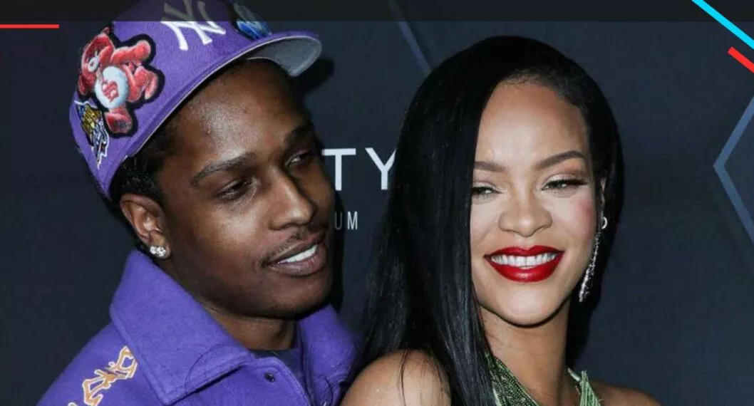 Imagen de Rihanna y ASAP Rocky, quienes mostraron imágenes de su boda