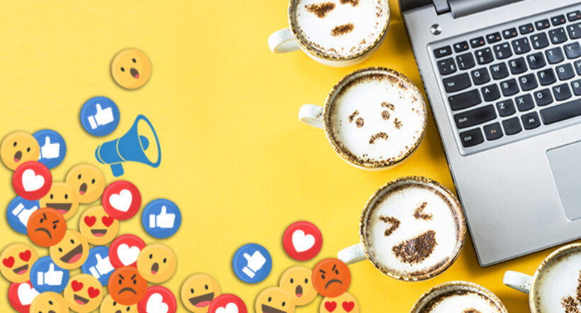 Imagen de emoticones a propósito de los efectos positivos de usar 'emojis' en el ambiente de trabajo