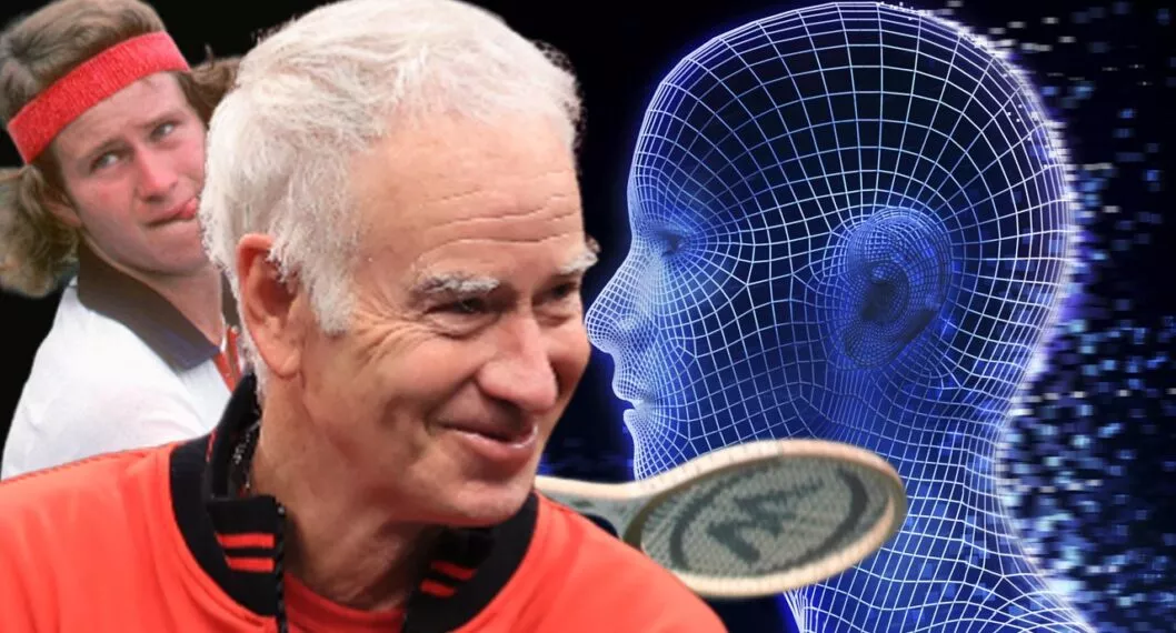 John McEnroe enfrenta a inteligencia artificial en partido de tenis