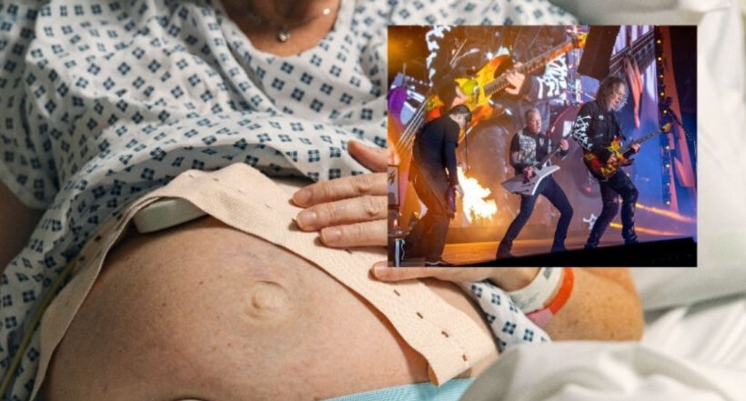 Mujer dio a luz en pleno concierto de Metallica 