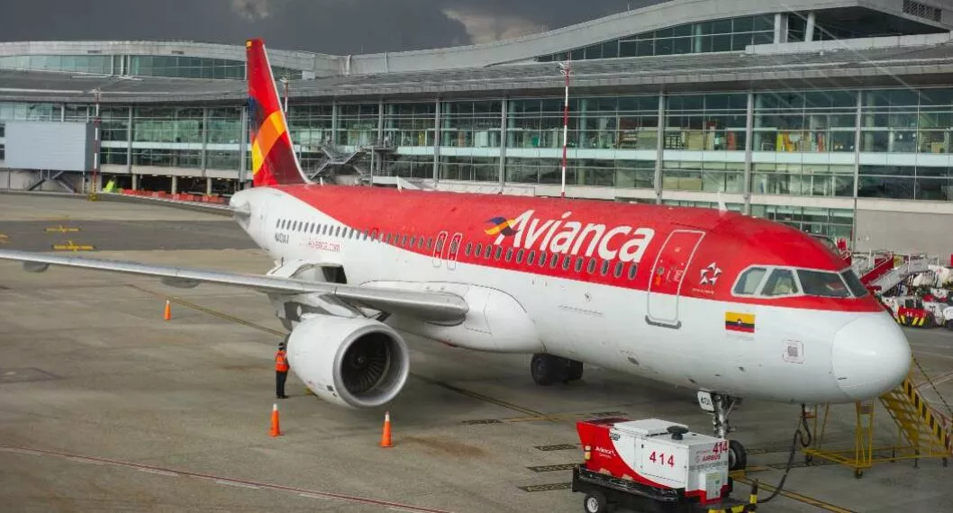 Foto de avión de Avianca, en nota de Avianca y Viva Air: anuncio sobre costos de tiquetes por creación de nuevo grupo.