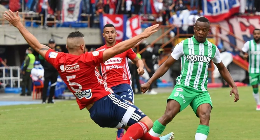 Imagen de los jugadores de Nacional y Medellín que se enfrentarán a Junior y Tolima por Copa BetPlay
