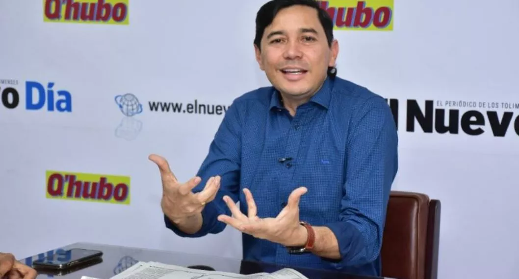 El alcalde de Ibagué, Andrés Fabián Hurtado
