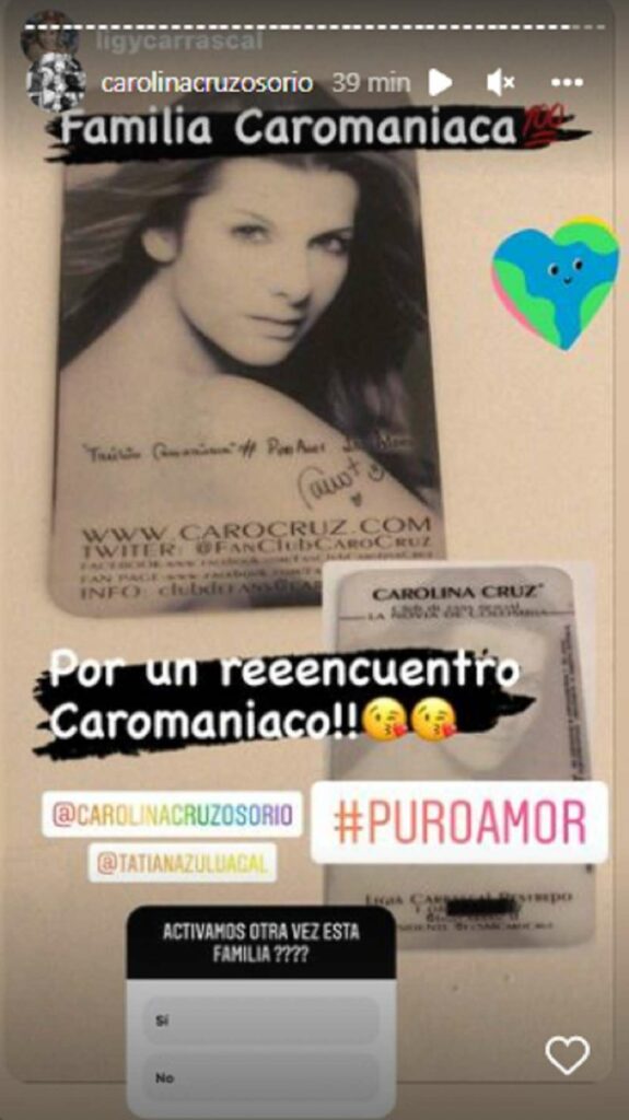 Instagram @carolinacruzosorio