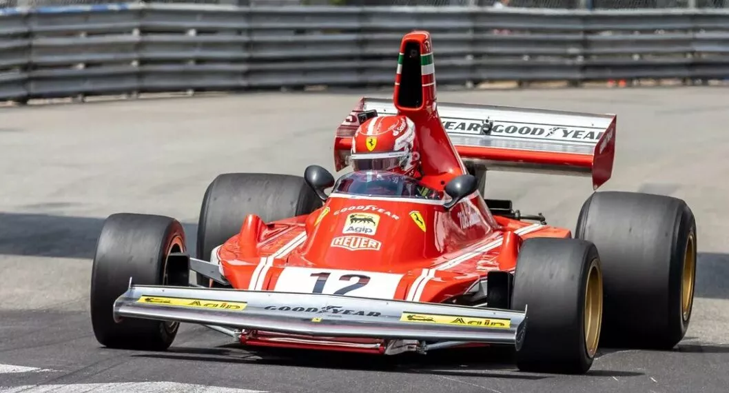 Imagen de un auto de Fórmula 1, apropósito de que Charles Leclerc estrelló carro de Niki Lauda en práctica con Ferrari