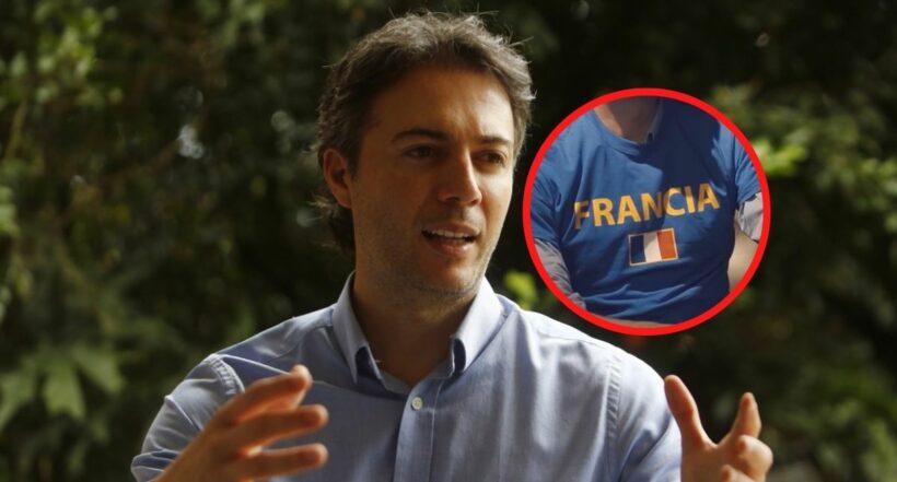 Daniel Quintero camina por la cornisa y recientemente posó con una camiseta de Francia, “para que la gente no entienda qué quiere decir”.