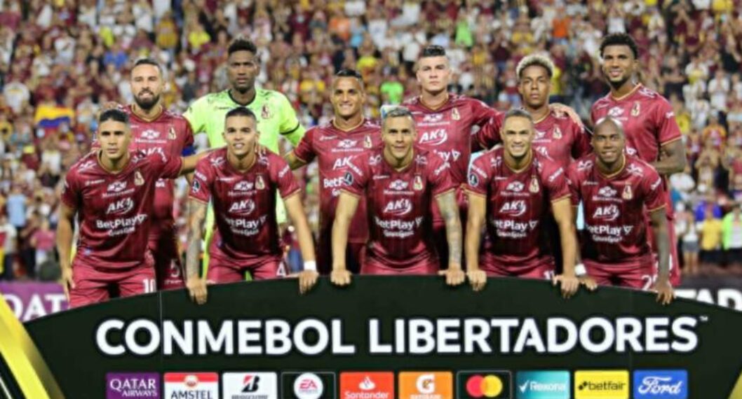 Imagen de los jugadores de Deportes Tolima, a propósito de cómo puede clasificar a octavos de final de Copa Libertadores
