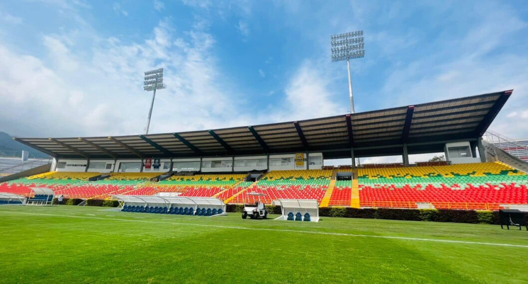 Imagen del estadio donde se jugará el Tolima vs. América MG, a propósito que desmienten daños en el Murillo Toro para juego de Copa