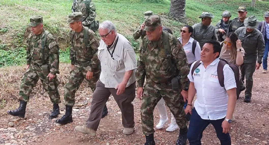 Howard Buffett, durante su visita a Tibú, Norte de Santander.