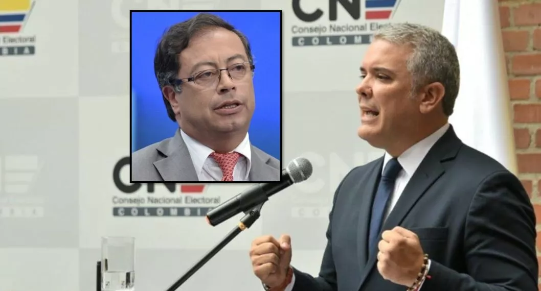 Iván Duque habla sobre la acusación de Gustavo Petro del supuesto aplazamiento de elecciones en Colombia.