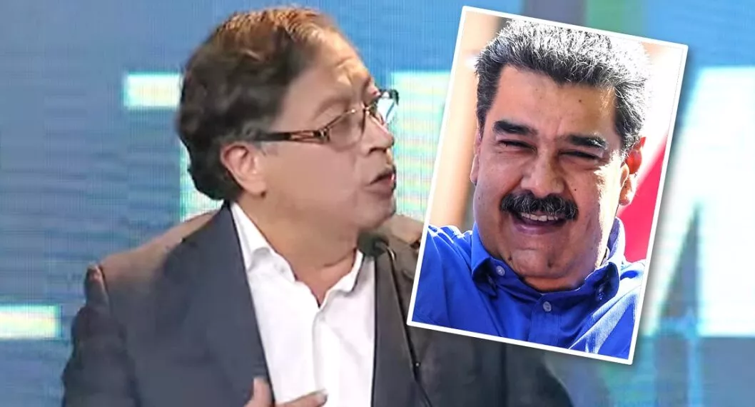 Gustavo Petro, dijo si Nicolás Maduro estaría en su posesión: debate de Semana. Fotomontaje: Pulzo.