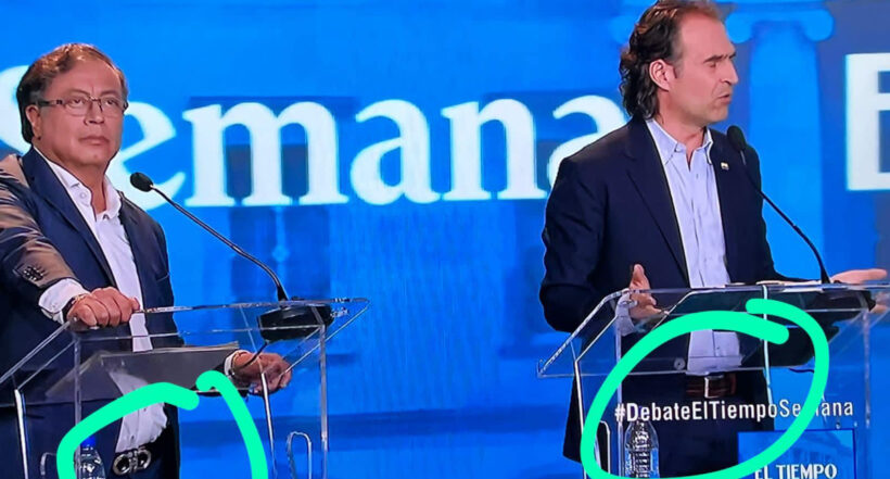 Revelan precios de cinturones que usaron Petro y 'Fico' en debate presidencial