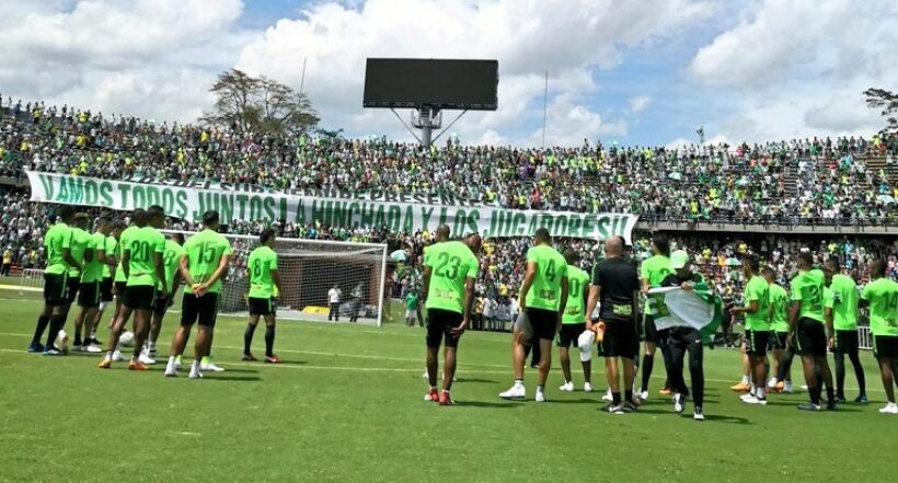 No es la primera vez que Nacional entrena con presencia de sus hinchas en el Atanasio Girardot.