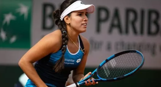 Imagen de María Camila Osorio, quien perdió en segunda ronda de Roland Garros 
