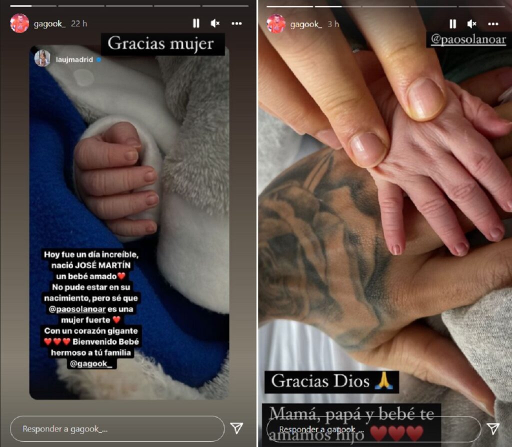 Capturas de pantalla historias Instagram laujmadrid/gagook_.