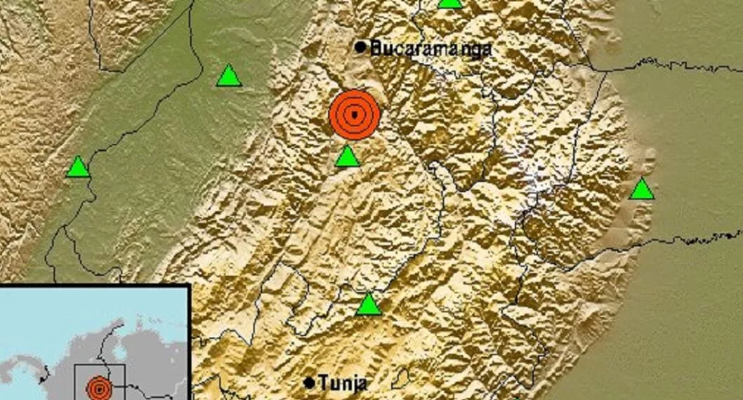 Temblor en Colombia hoy 29 de mayo en Santander de magnitud 4,6
