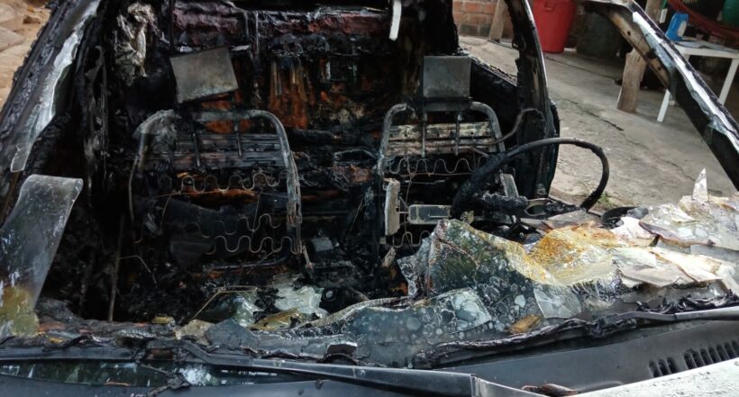 Líder comunitario dice que quemaron su carro por denuncias de microtráfico en Río Seco