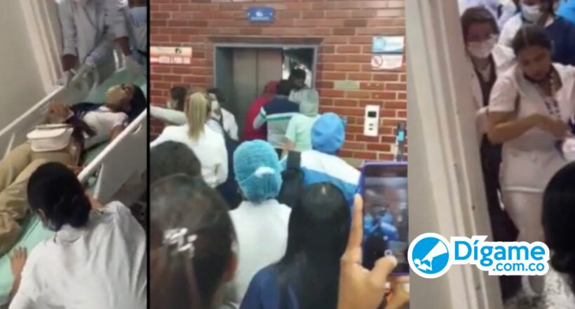 [Video] Ascensor se desplomó con varias personas dentro en hospital de Santa Marta