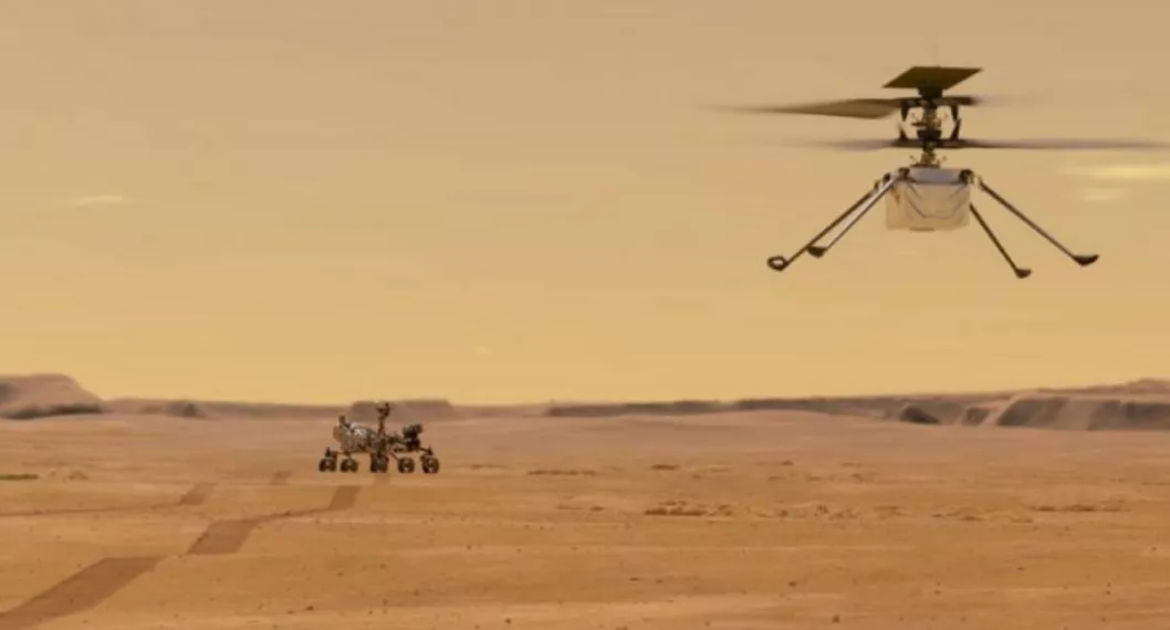 Imagen de Marte, ya que helicóptero Ingenuity de la Nasa logró viaje más largo y rápido 