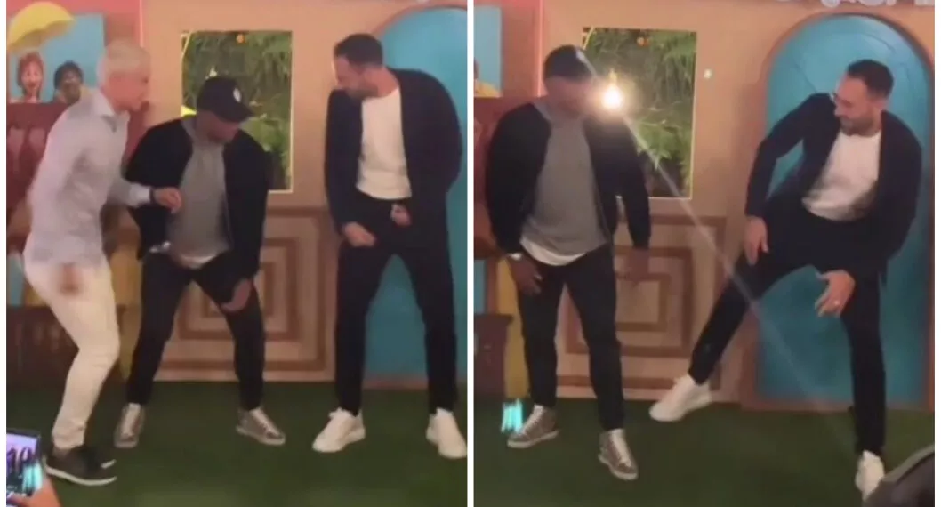 Video de David Ospina en el que baila al lado de James Rodríguez en una fiesta.