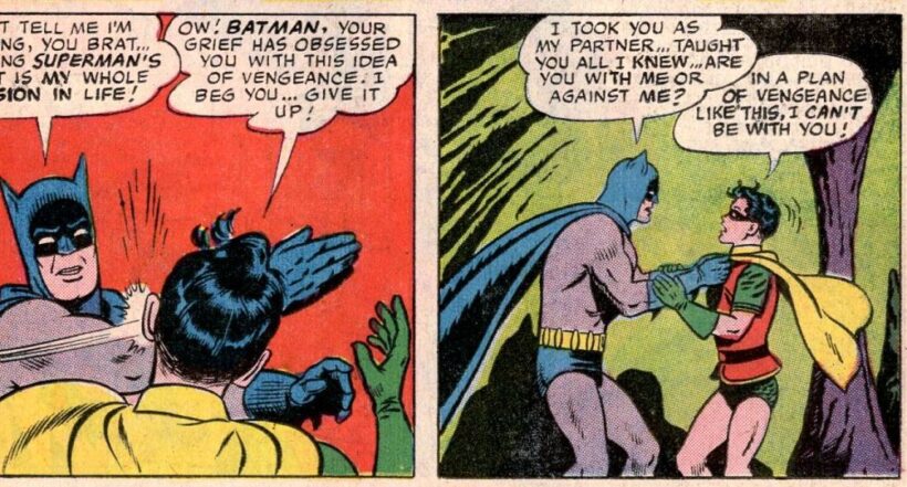 El origen del meme está en una historia que enfrenta a Batman con Superman