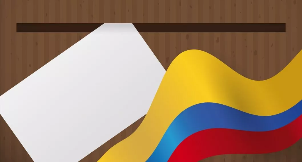 Bandera de Colombia y voto en blanco. ¿Qué pasa si el voto en blanco le gana a Gustavo Petro y Rodolfo Hernández?