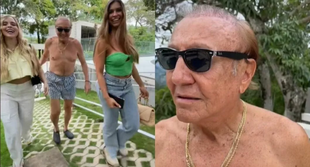 Rodolfo Hernández ha sido criticado en redes sociales por cuenta de un video en el que aparece acompañado de modelos, sin camisa y en pantaloneta.