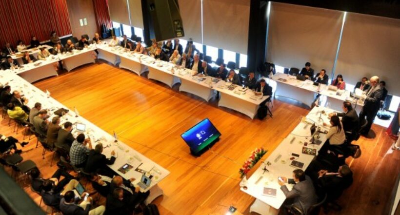 Imagen de una reunión de Dimayor, a propósito que comisionados de disciplina confirman renuncia por sanción a Millonarios
